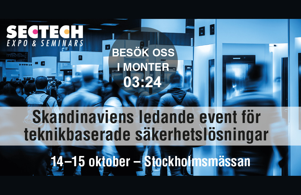 Sectech 2025 – 14–15 oktober, Stockholmsmässan